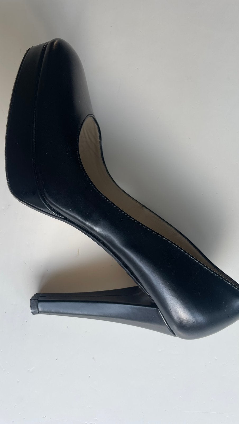 Te koop: leren pumps, zwart, Max Mara, 38, Ophalen of Verzenden, Zo goed als nieuw, Zwart