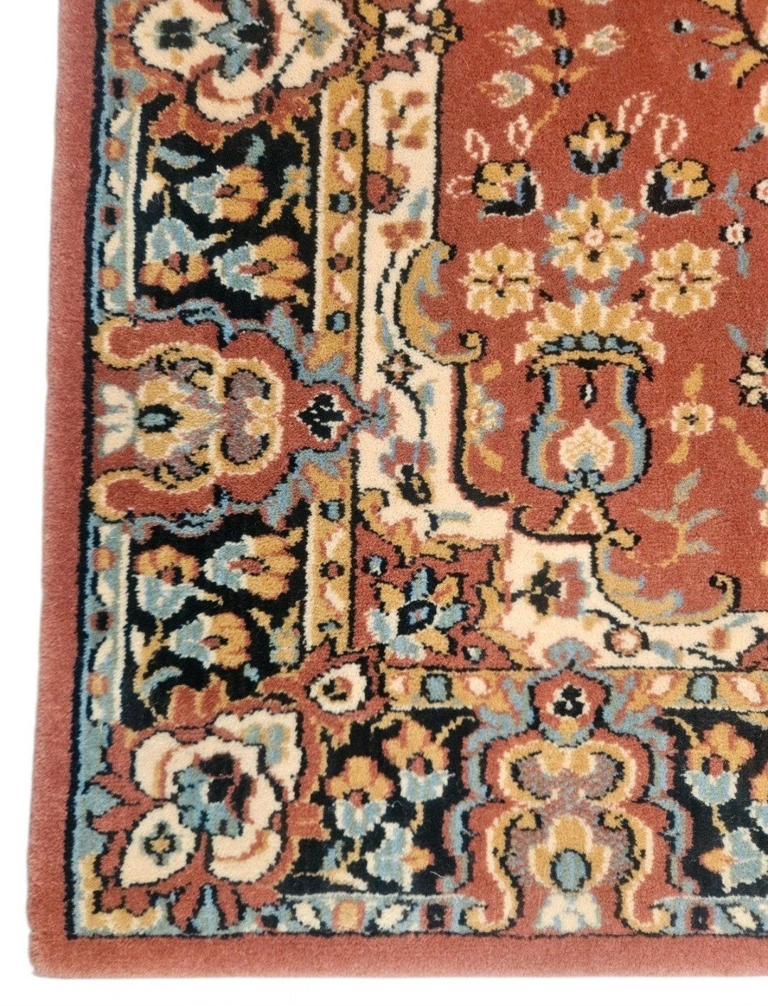 Vintage oosters wol vloerkleed floral pink NEW 83x160cm, Crème, Www.hypepopup.nl, Zo goed als nieuw, Klassiek Perzisch, Oosters