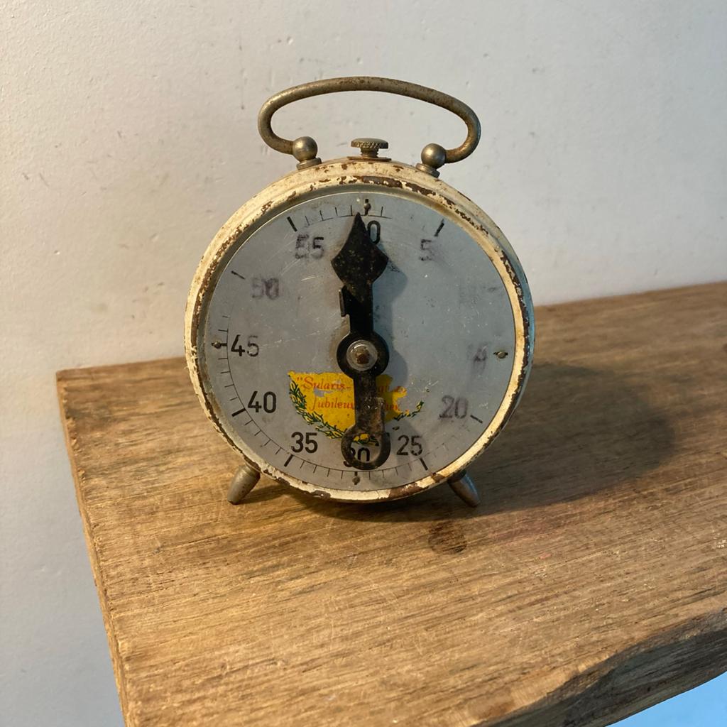 Vintage wekker / meetinstrument met gebruikssporen, Ophalen of Verzenden