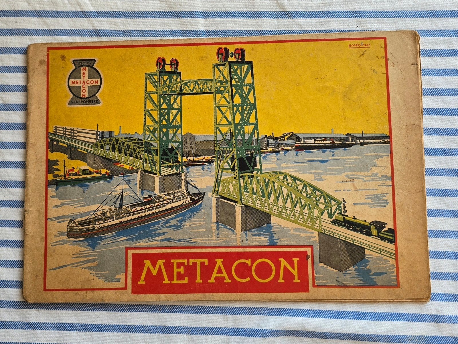 Vintage Metacon Bouwdozen Boekje - Zeldzaam!, Gebruikt, Overige thema's, Meerkleurig, Ophalen of Verzenden