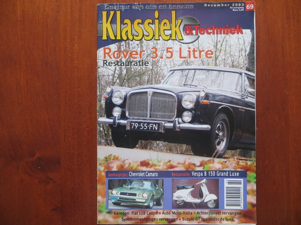 Klassiek & Techniek 69 Rover 3.5 Litre, Chevrolet Camaro, Ophalen of Verzenden, Nieuw, Chevrolet