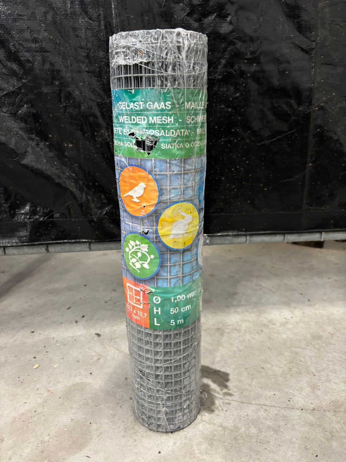 Volièregaas/Konijnengaas, 50 centimeter hoog, 5 m per rol!, Ophalen, Nieuw, Minder dan 10 meter, Gaas