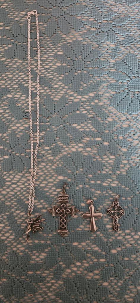 Zilveren 925 ketinkje met bedels, Sieraden, Tassen en Uiterlijk, Kettingen, Met hanger, Nieuw, Ophalen of Verzenden, Zilver