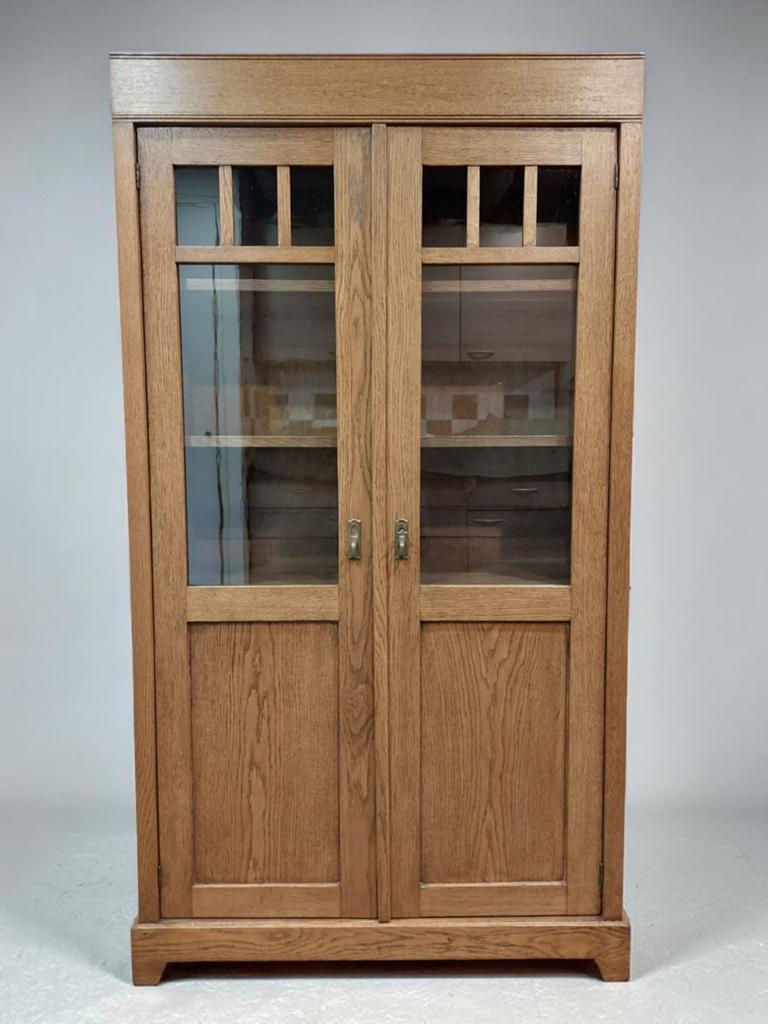 antieke kast boekenkast art deco vitrinekast, Antiek en Kunst, Antiek | Meubels | Kasten, Ophalen