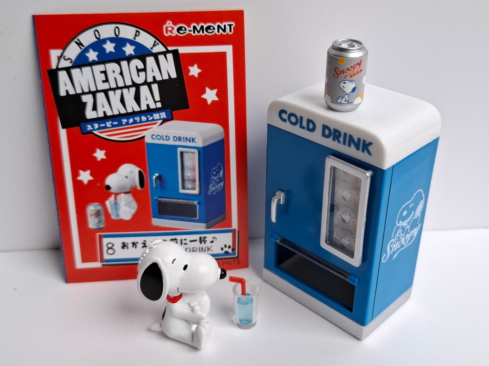 Re-ment Snoopy- #8 Cold Drinks., Ophalen of Verzenden, Zo goed als nieuw