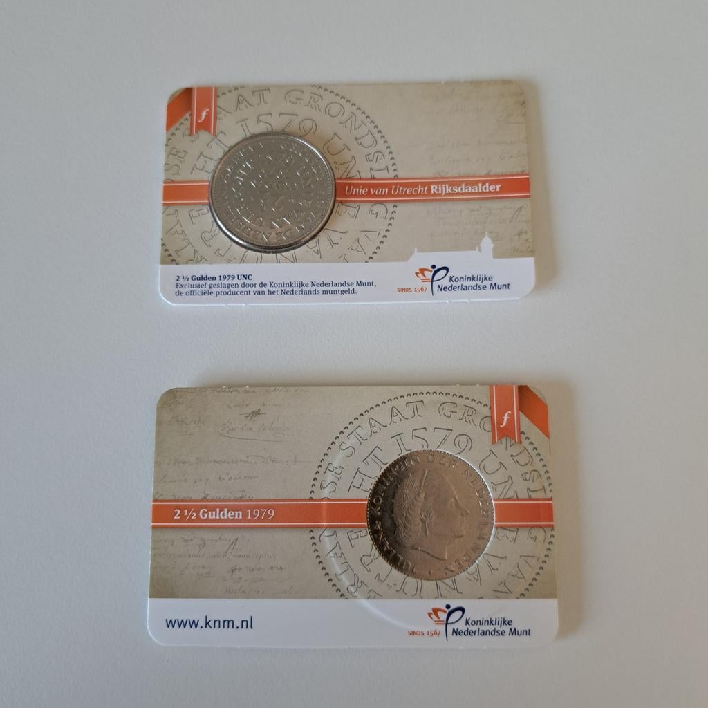 Unie van Utrecht Rijksdaalder 1979 UNC, Ophalen of Verzenden, Koningin Juliana, 2½ gulden, Losse munt