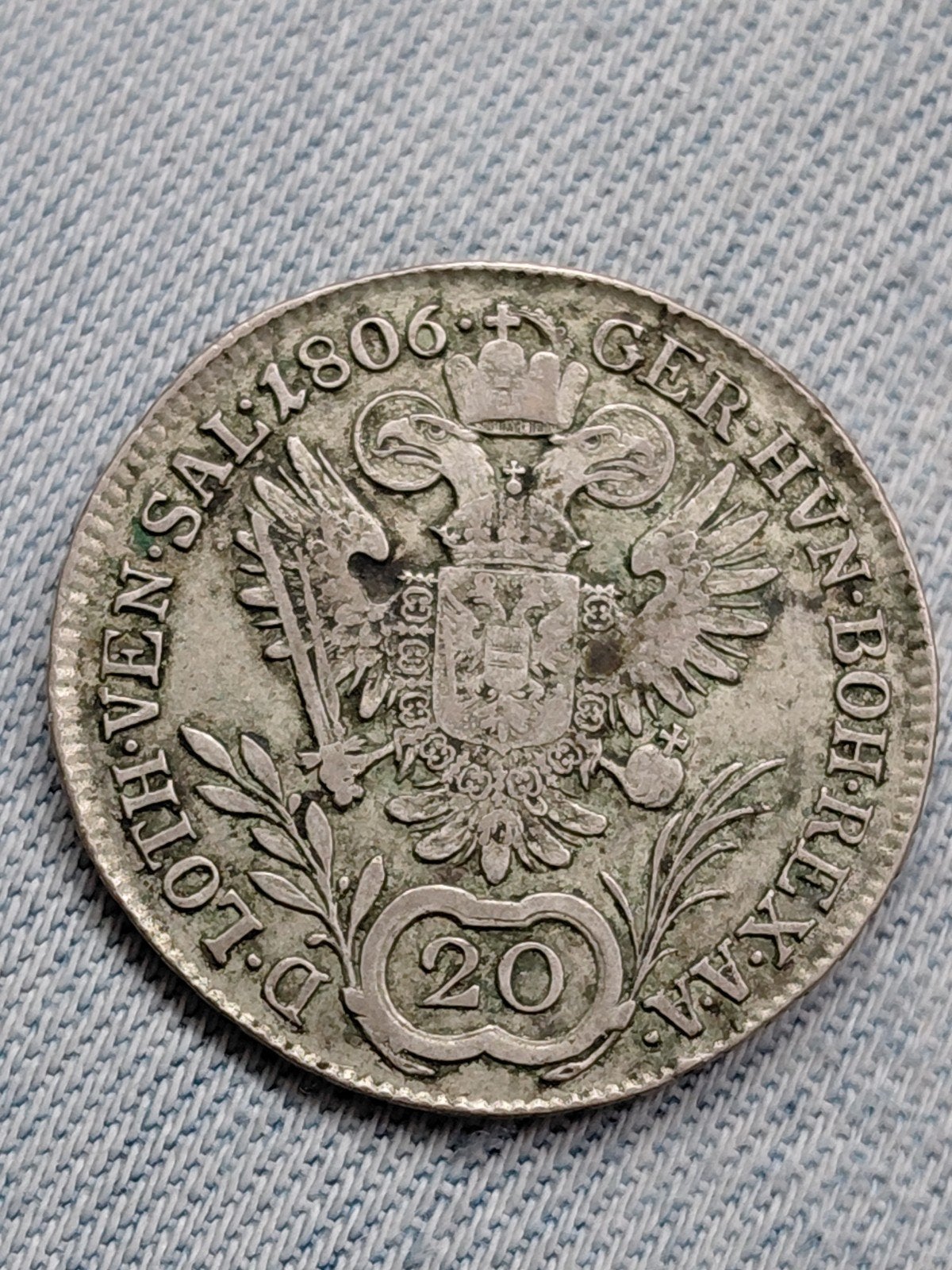 Oostenrijkse Rijk 20 Kreuzer 1806a Franz I - Zilver, Verzenden, Oostenrijk, Losse munt, Zilver