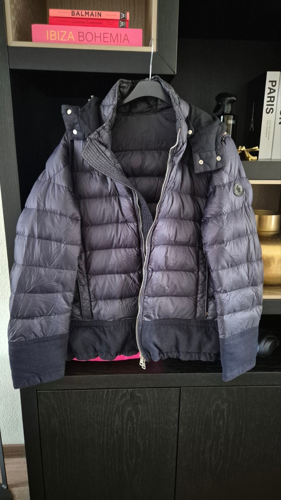 Moncler Heren Winterjas Maat M (3) met afneembare capuchon, Moncler, Ophalen of Verzenden, Zo goed als nieuw, Maat 48/50 (M)