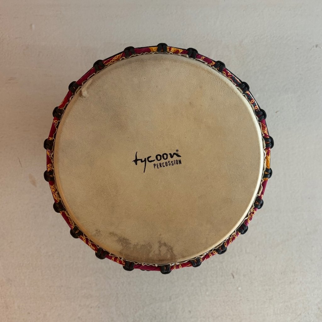 Tycoon Percussion Djembe + gevoerde draagtas – massief hout, Ophalen, Zo goed als nieuw, Trommel