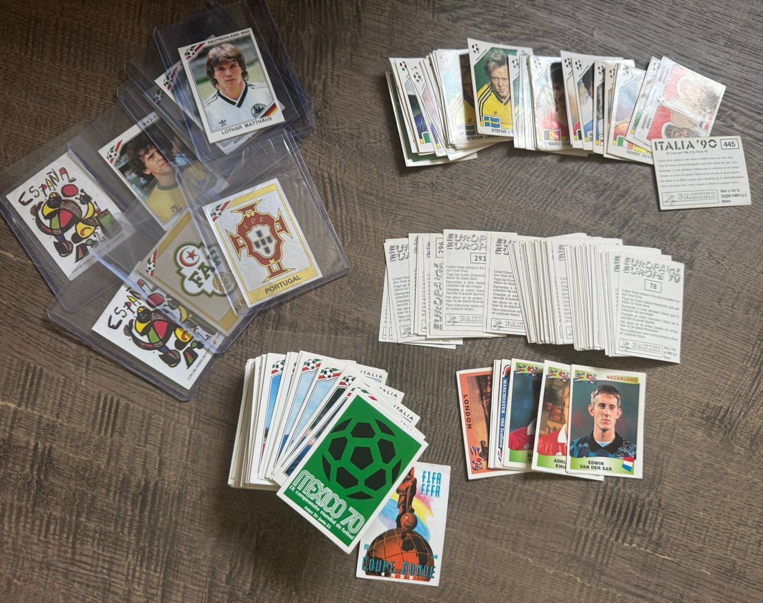 Panini Voetbal stickers 1986, 1990, 1996, 1998 en 2002, Ophalen of Verzenden, Zo goed als nieuw, Meerdere stickers