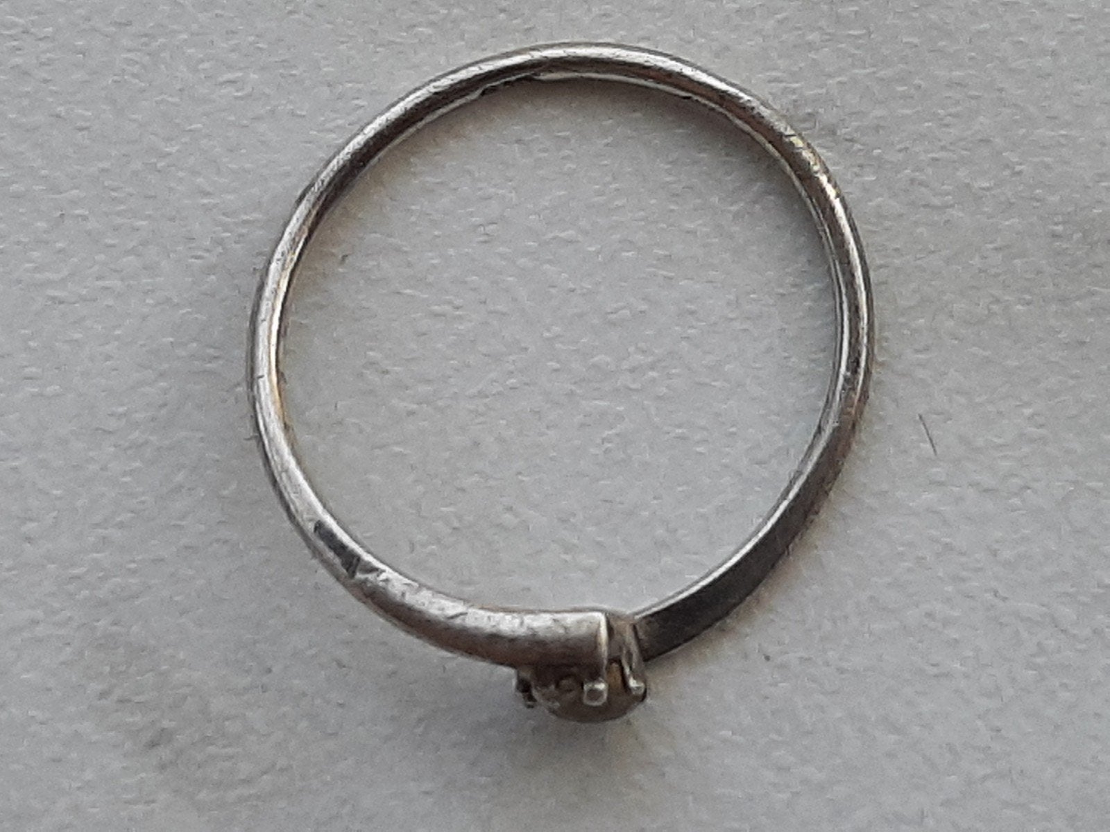 Bodemvondst oude zilveren ring, Ophalen of Verzenden, Zilver, Zilver, Dame