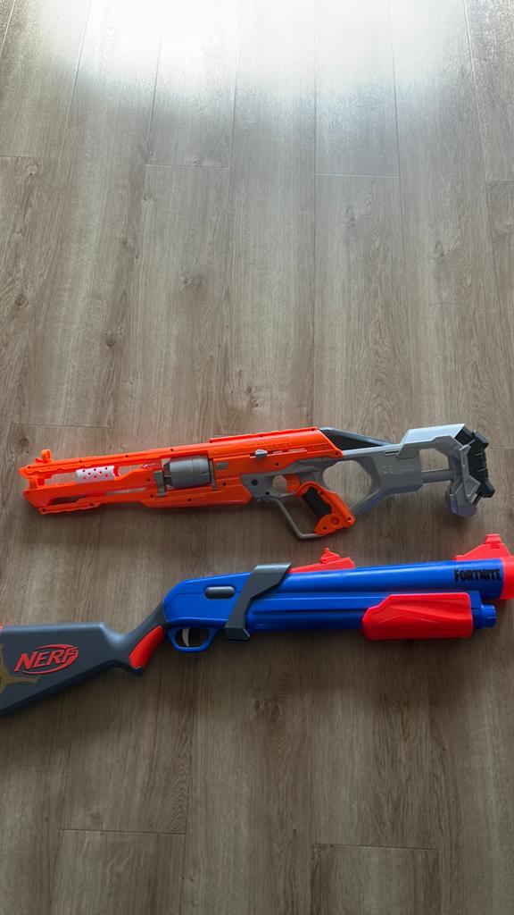 Nerf guns (zonder pijltjes), Ophalen, Gebruikt