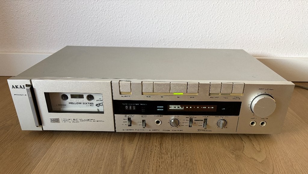 Akai CS-F21 - Vintage Stereo Cassette Deck, Ophalen of Verzenden, Enkel, Akai, Tiptoetsen