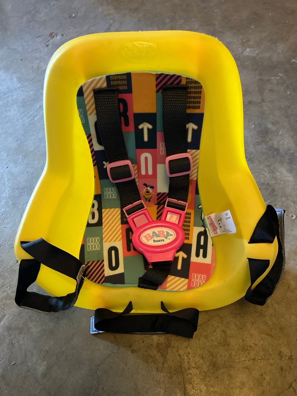 BabyBorn fietsstoeltje voor poppen, Ophalen of Verzenden, Gebruikt, 0 t/m 10 kg, Achterzitje