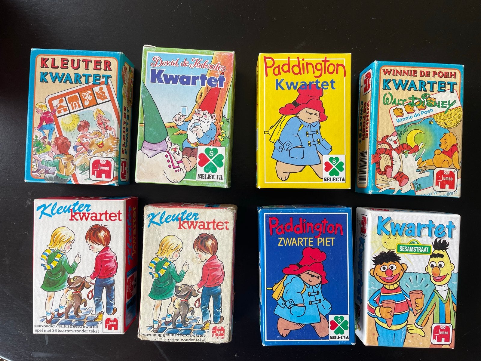 Vintage Kwartet Spellen Collectie (8 stuks), Drie of vier spelers, Ophalen of Verzenden, Gebruikt