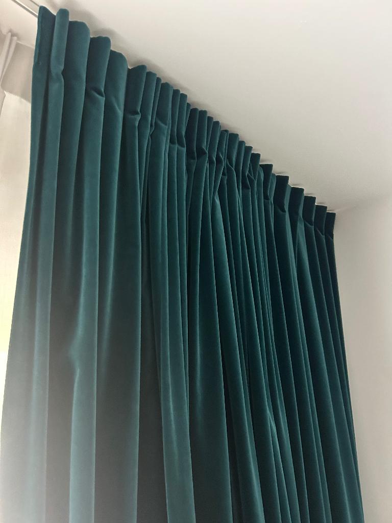 Hema velours gordijnen 400x265cm, Ophalen, Zo goed als nieuw, 200 cm of meer, 200 cm of meer