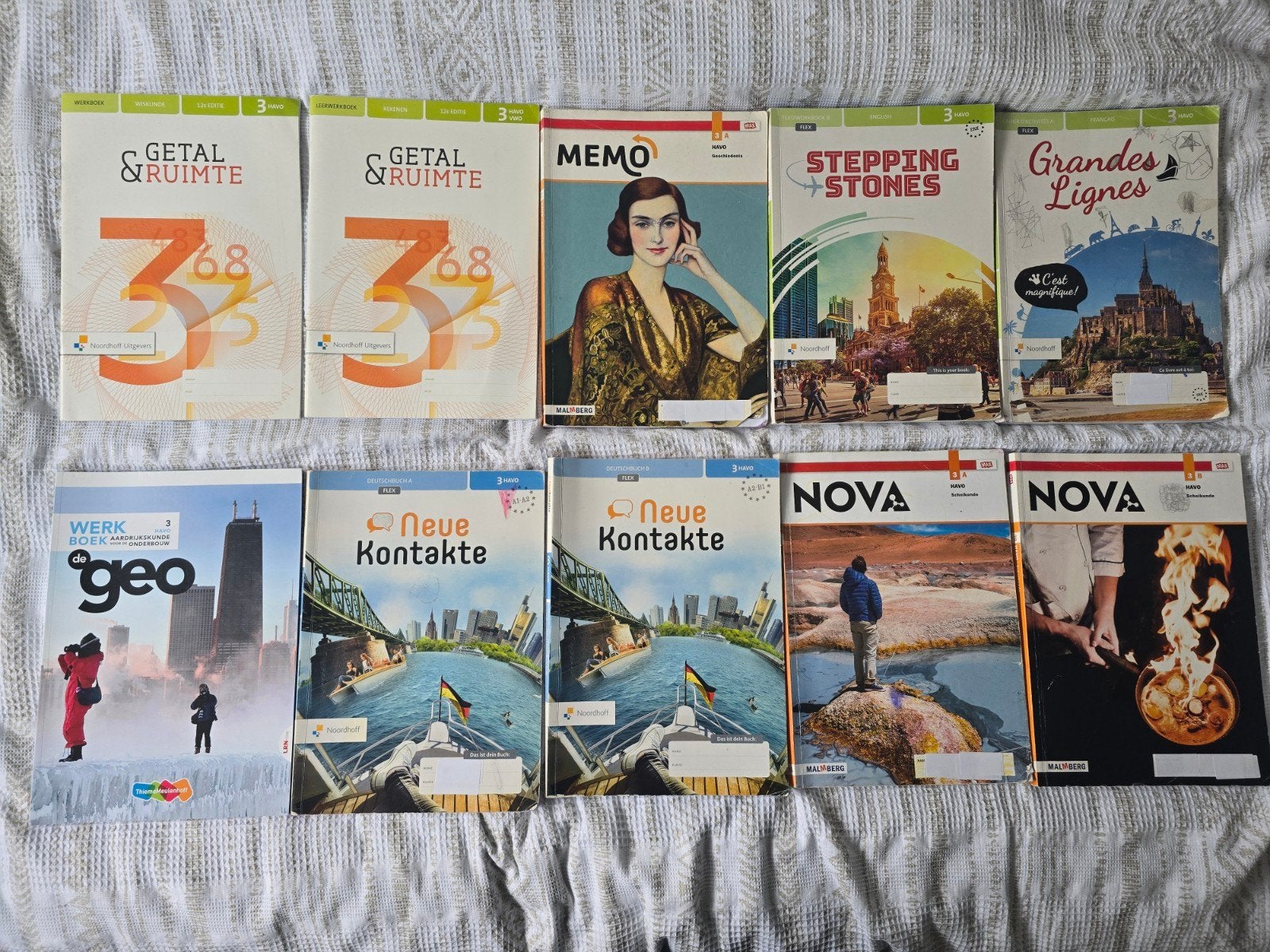 Schoolboeken 3 HAVO – wiskunde, Engels, Duits, Frans, gesc., Boeken, Ophalen of Verzenden, Zo goed als nieuw, HAVO, Geschiedenis