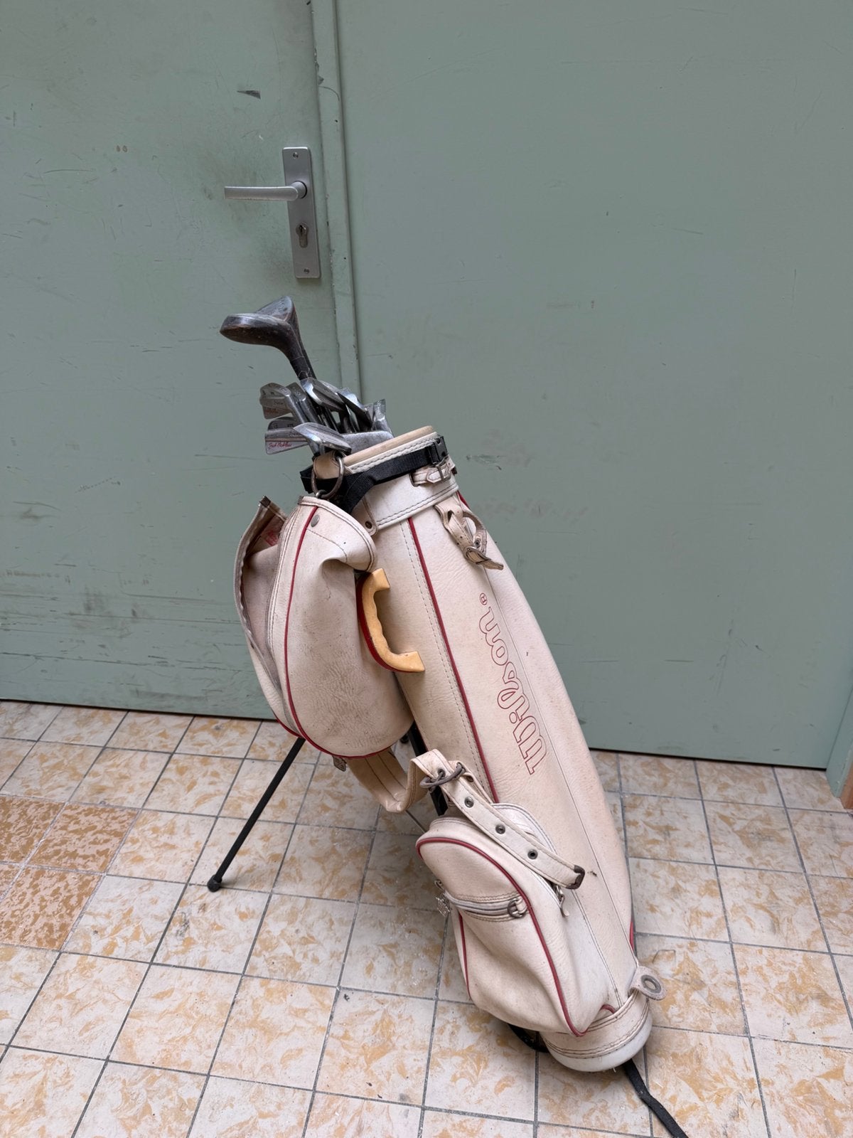 Vintage golfset, decoratief.