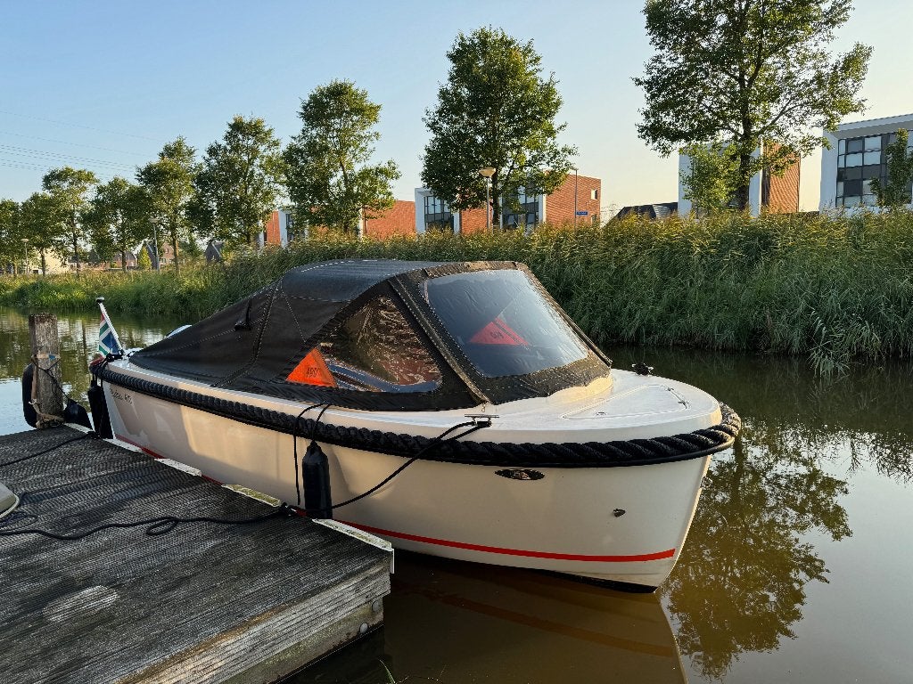 Maxima 490 Sloep met Honda 15 PK Buitenboordmotor & Trailer, Watersport en Boten, Ophalen, Consoleboot, Gebruikt, Rondzit