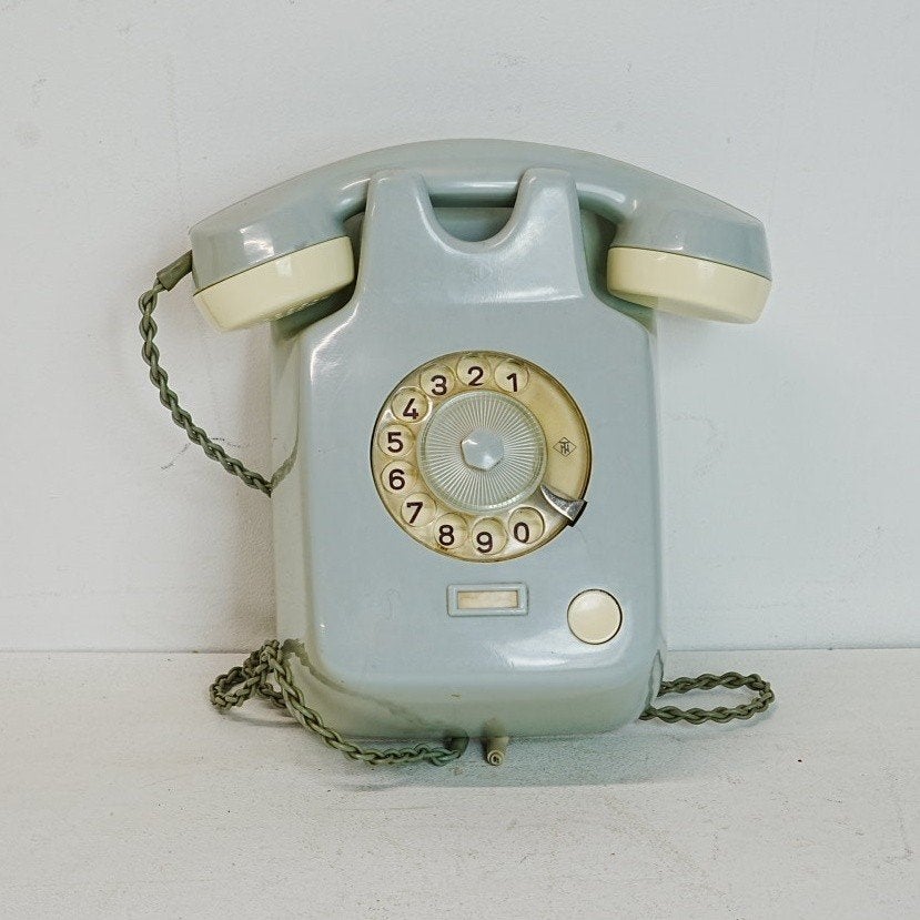 Vintage Telefoon met Draaischijf - Jaren '60 Design, Ophalen of Verzenden, Gebruikt, Met draaischijf