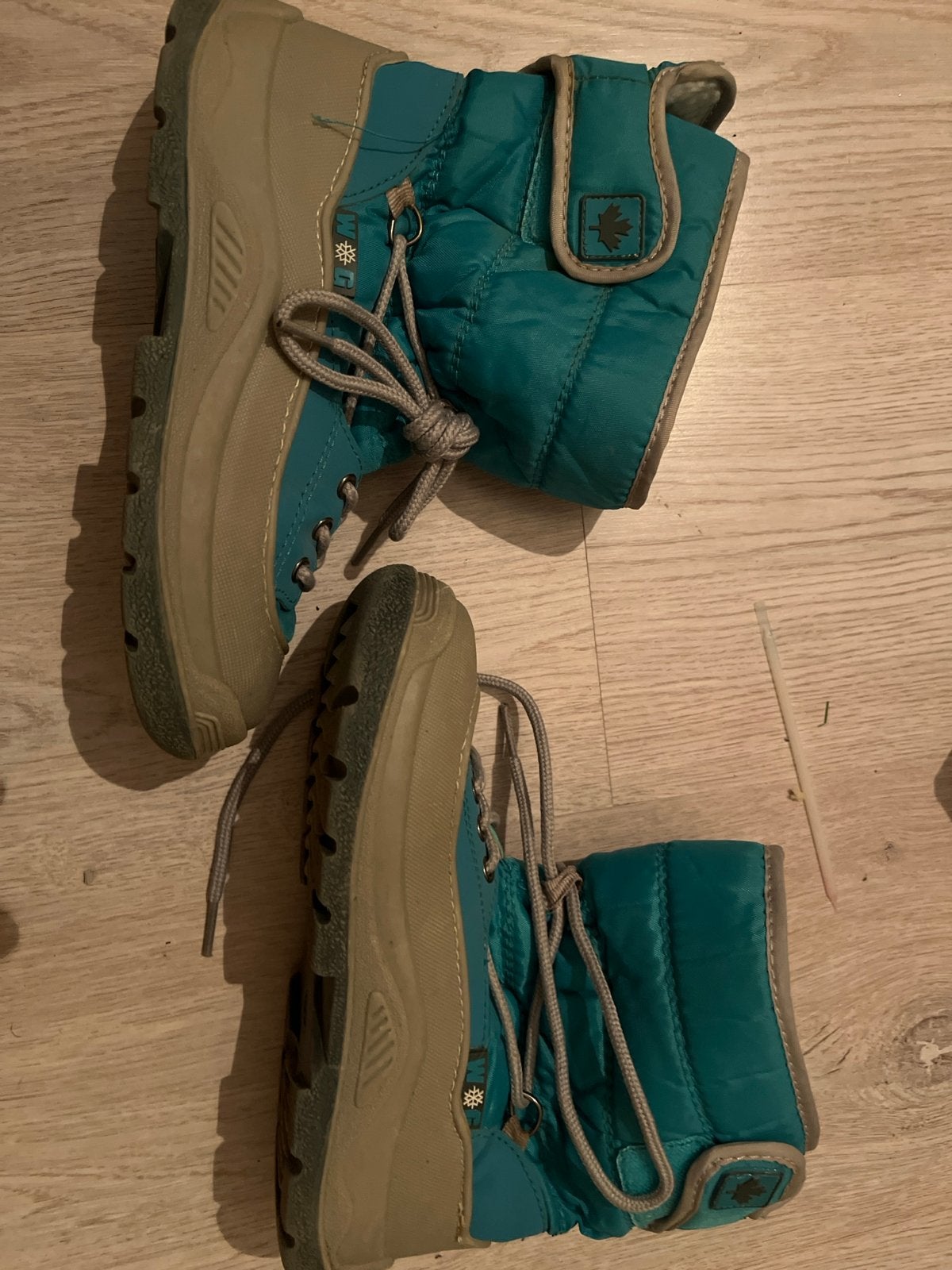 Warme turquoise snowboots - Maat 35, Ophalen of Verzenden
