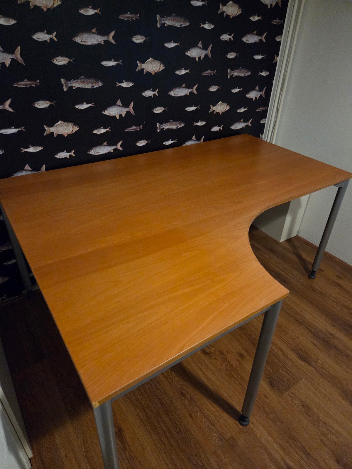 IKEA Hoekbureau - 160cm breed, dieptes 80cm en 120cm, Ophalen, Gebruikt, IKEA, Hoekbureau