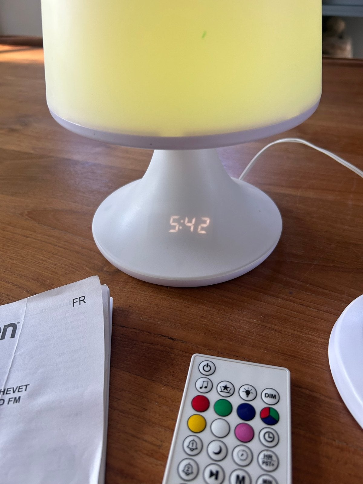 Bigben Wekkerradio met LED Projectie en Lamp, Ophalen of Verzenden, Gebruikt, Digitaal