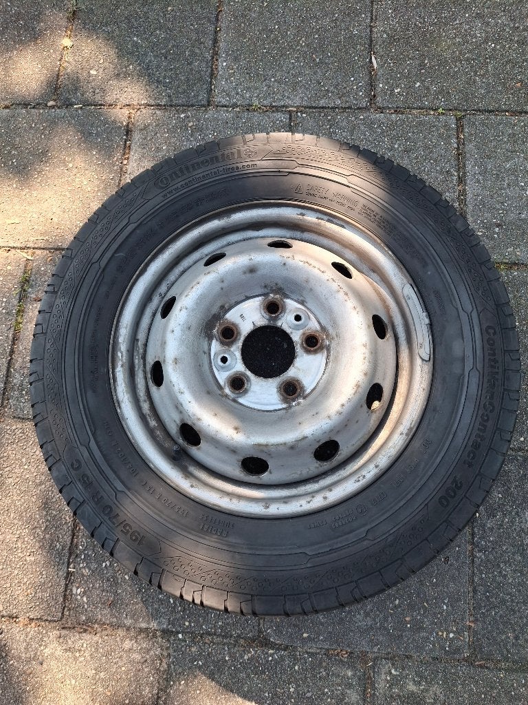 Reserve band 195/70R15, voor camper of bus, steek 5x118,, Ophalen