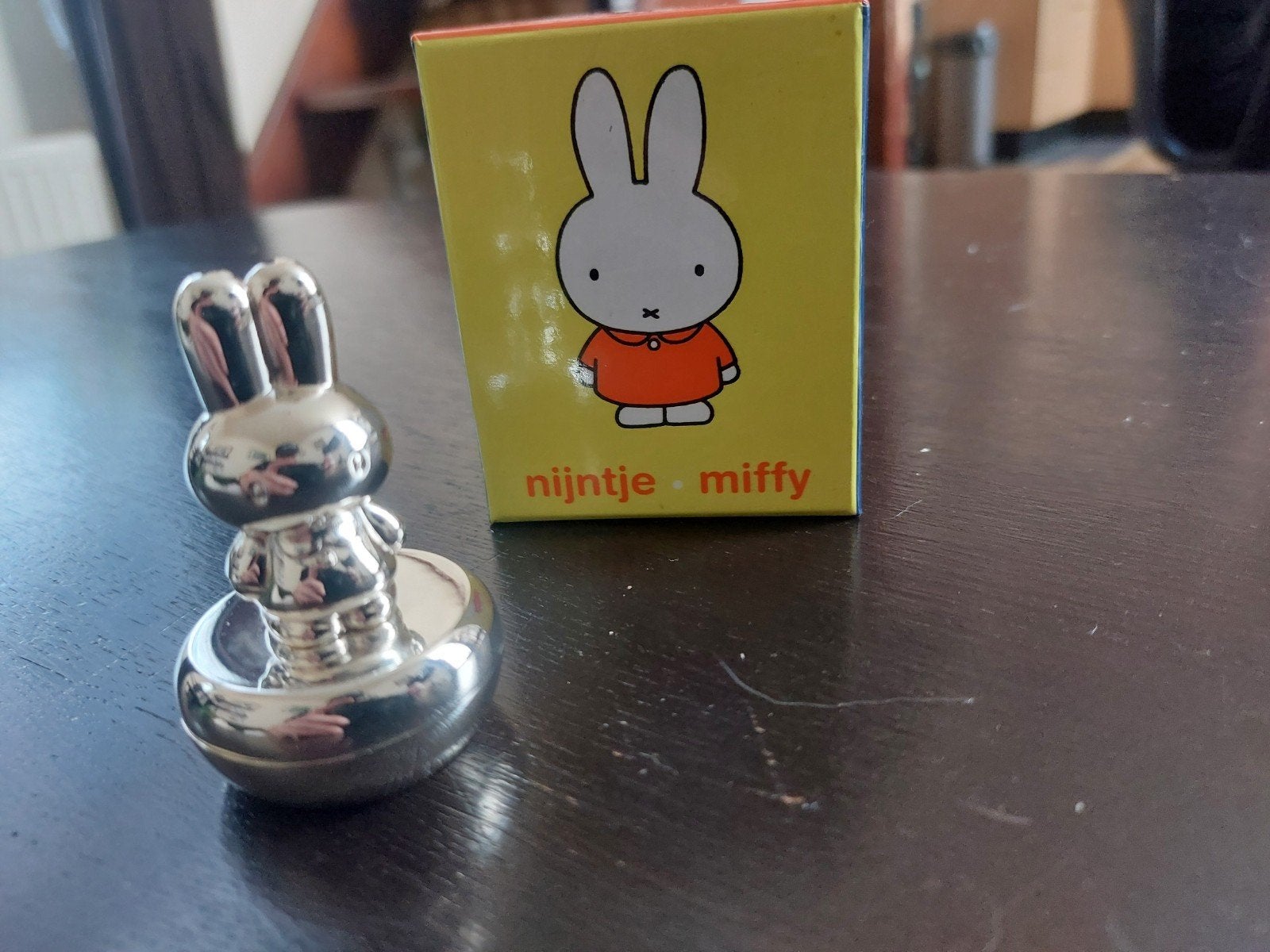 Nijntje Miffy verzilverd tandendoosje in originele doos, Ophalen of Verzenden, Nieuw, Zilver, Metaal
