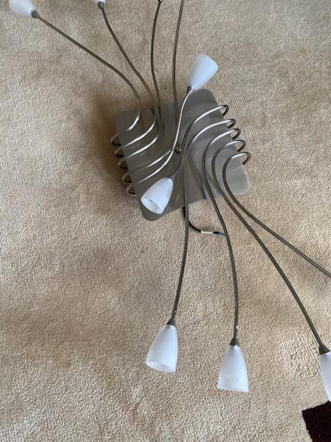 Design plafondlamp, Huis en Inrichting, Verzenden, Gebruikt, Glas, Modern