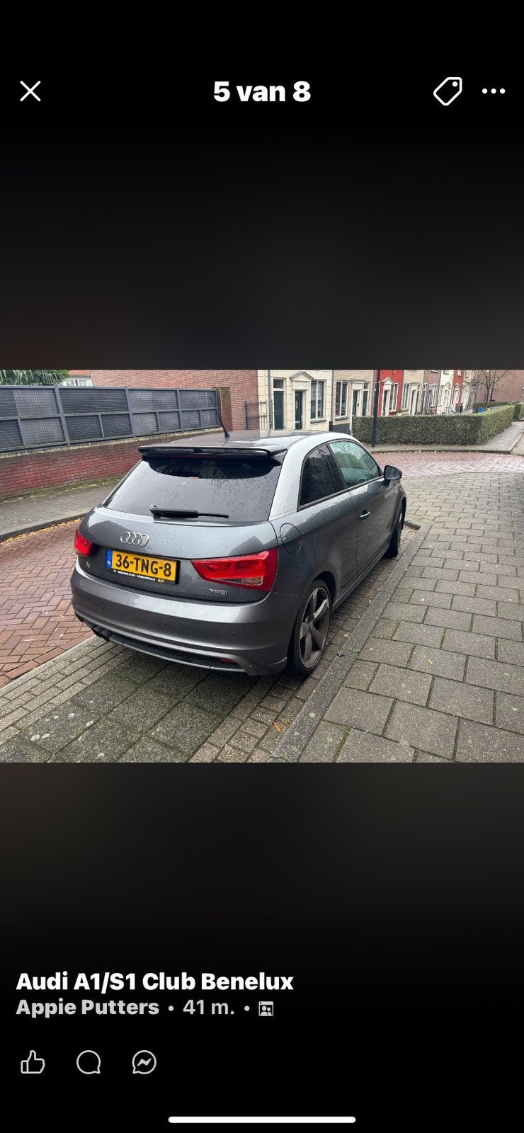 Audi A1 1.4 Tfsi 90KW 2012 Grijs, Auto's, Audi, Voorwielaandrijving, A1, 4 stoelen, 122 pk
