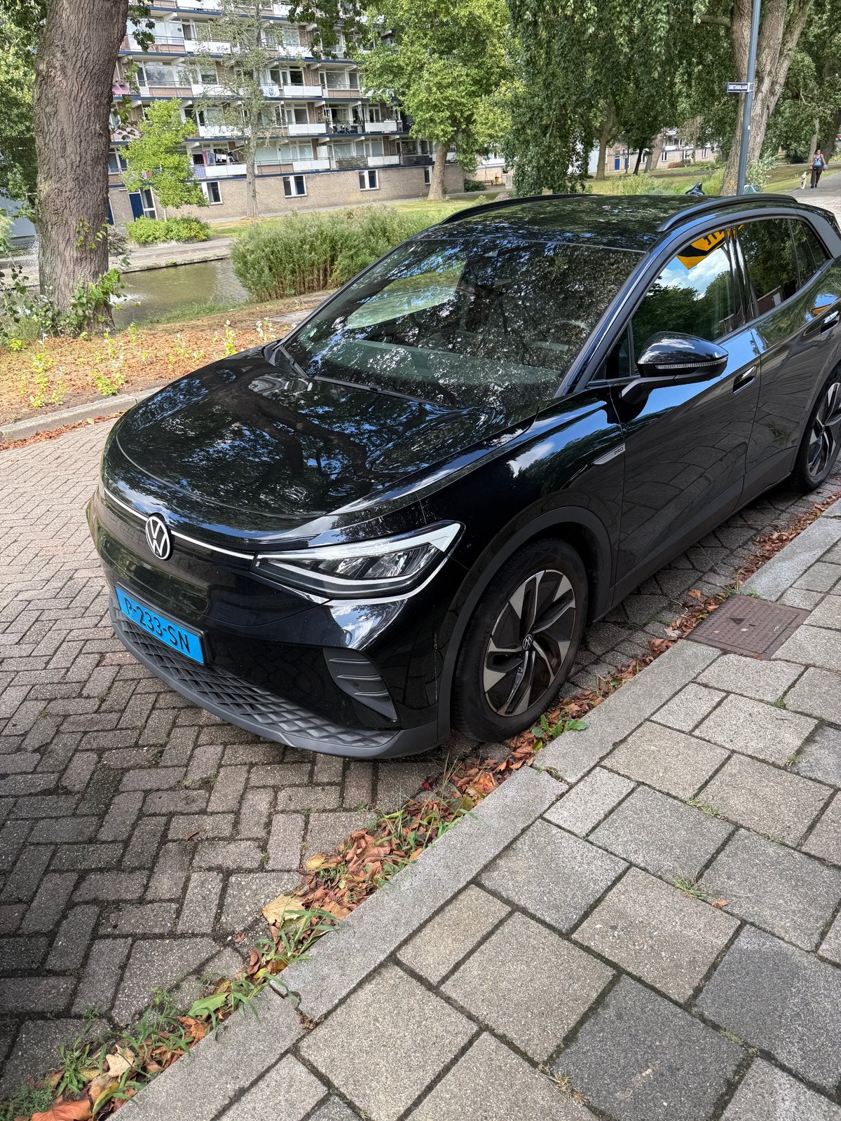 Volkswagen ID.4 77kWh 204pk 2022 Zwart, Auto's, Automaat, 95 pk, Zwart, Origineel Nederlands