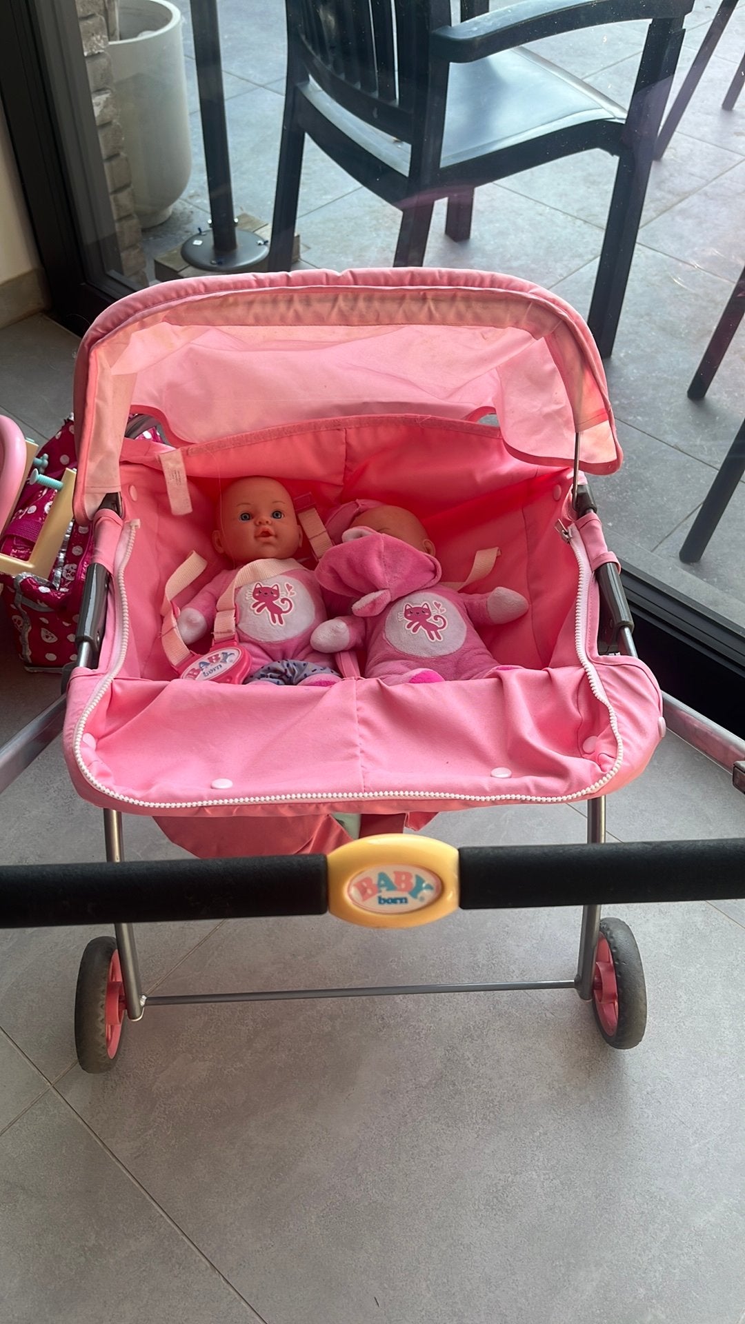 Dubbele poppenwagen, Ophalen, Zo goed als nieuw, Kinderwagen of Buggy