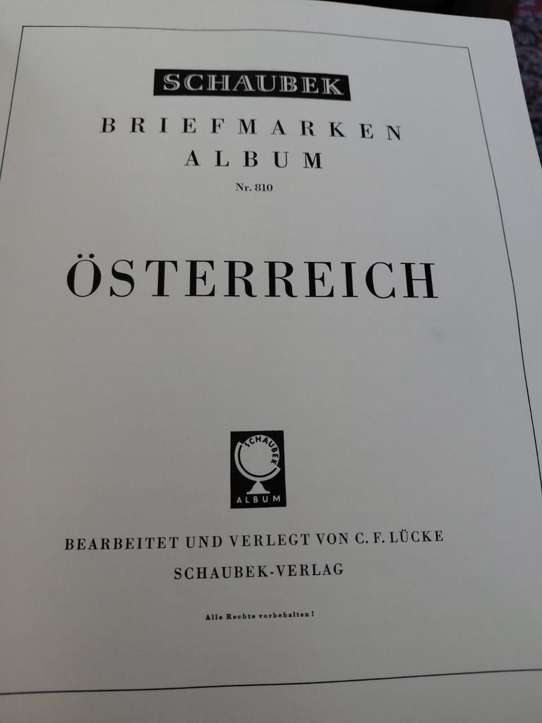 Schaubek Oostenrijk, Postzegels en Munten, Postzegels | Volle albums en Verzamelingen, Ophalen of Verzenden, Buitenland