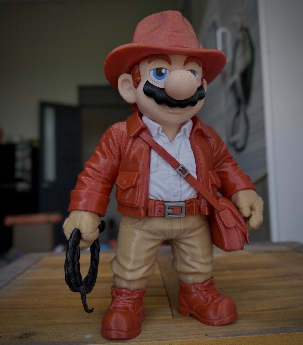 Indiana Mario Figuur - 30cm, Ophalen of Verzenden, Nieuw
