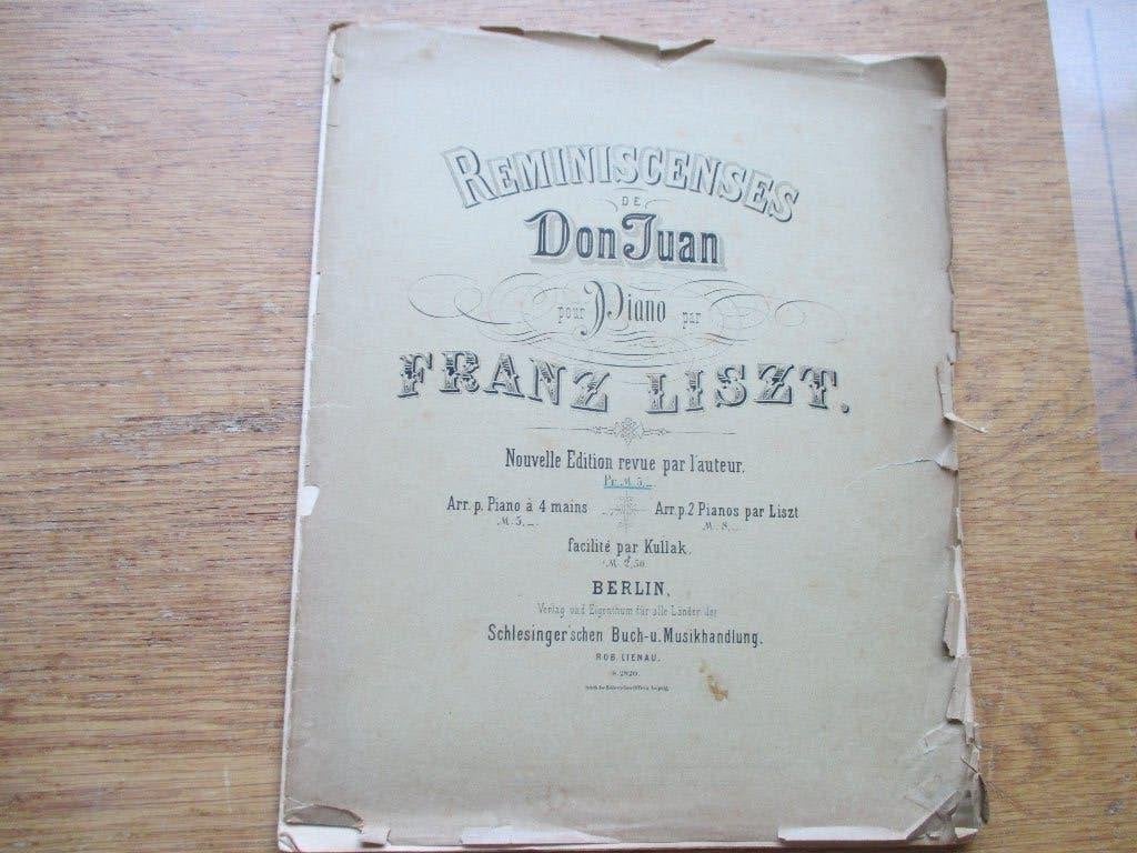 LISZT - REMINISCENES DE DON JUAN - PIANO, Gebruikt, Klassiek, Ophalen of Verzenden, Artiest of Componist