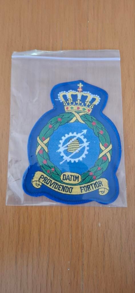 Patch luchtmacht DATIM, Ophalen of Verzenden, Zo goed als nieuw, Embleem, Speld of Insigne