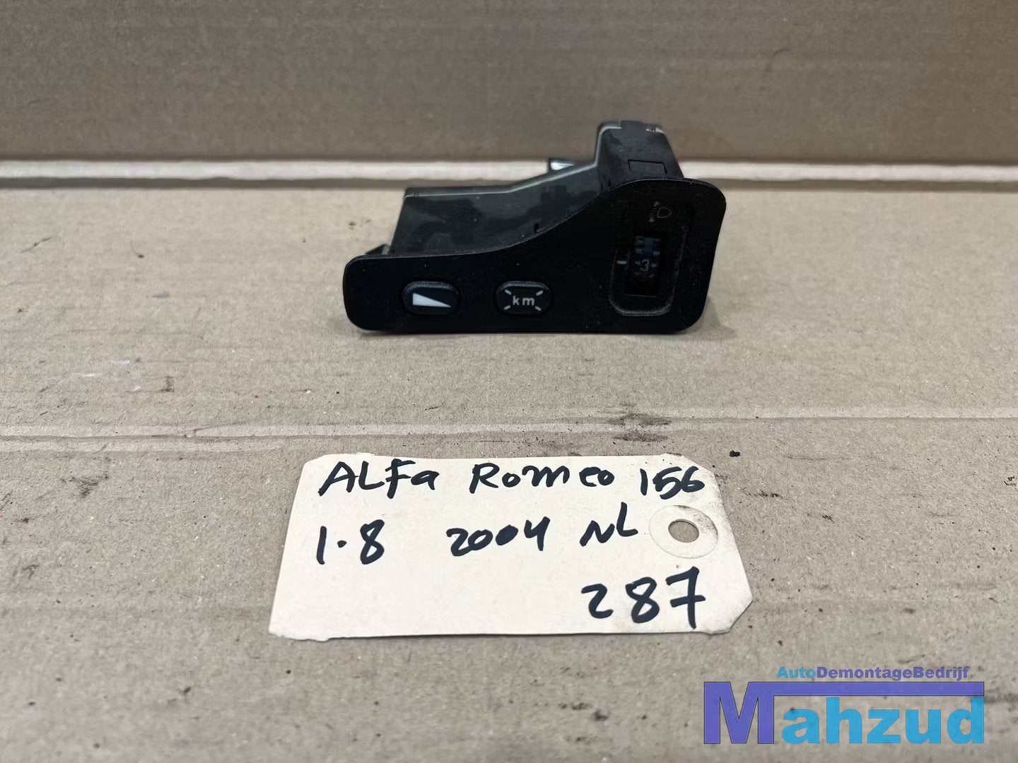 ALFA ROMEO 156 koplamp hoogte stel schakelaar 1997-2005, Gebruikt, Dpofca@stellantis.com, Stellantis Europe S.p.A., Ophalen of Verzenden