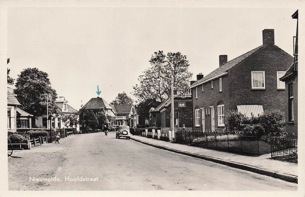702-376-041 Nieuwolda Hoofdstraat, Verzamelen, Ansichtkaarten | Nederland, Verzenden, Voor 1920, Groningen