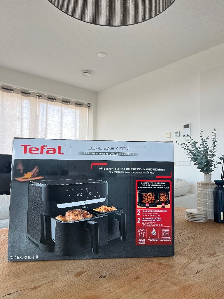 Tefal Dual Easy Fry airfryer (nieuw in doos), Ophalen, Nieuw, Airfryer XXL, 1500 gram of meer
