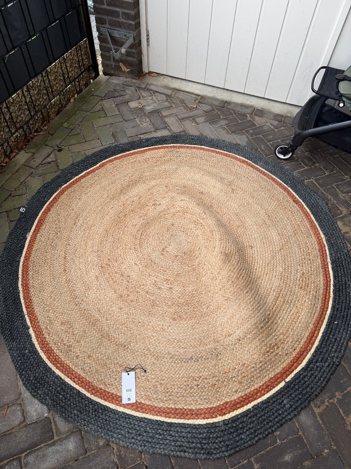 Rond vloerkleed Loods 5 - 170cm diameter, Huis en Inrichting, Stoffering | Tapijten en Kleden, Ophalen, 150 tot 200 cm, Rond, 150 tot 200 cm