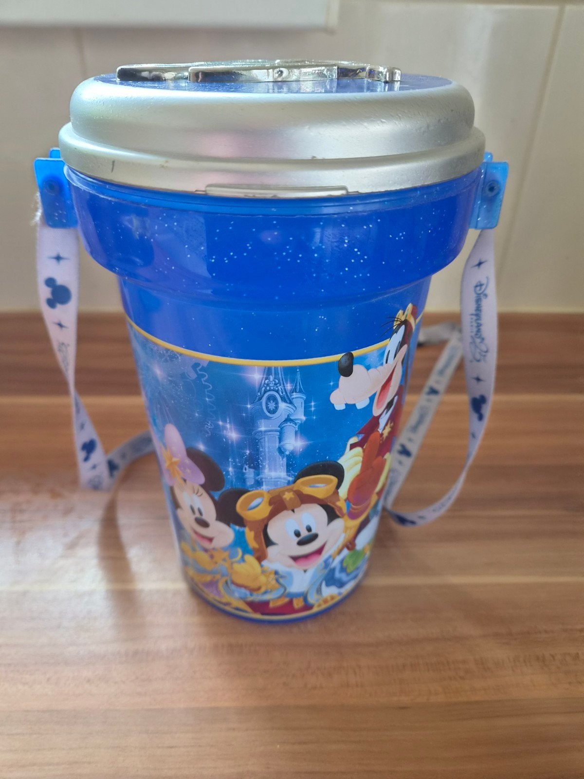 Disneyland Parijs 25 jaar popcorn bucket, Ophalen of Verzenden, Mickey Mouse, Gebruikt, Overige typen