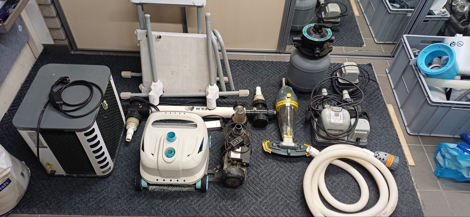 Zwembad accessoires: pomp, robot, heater, trap en meer, Ophalen of Verzenden, Gebruikt, Verwarming