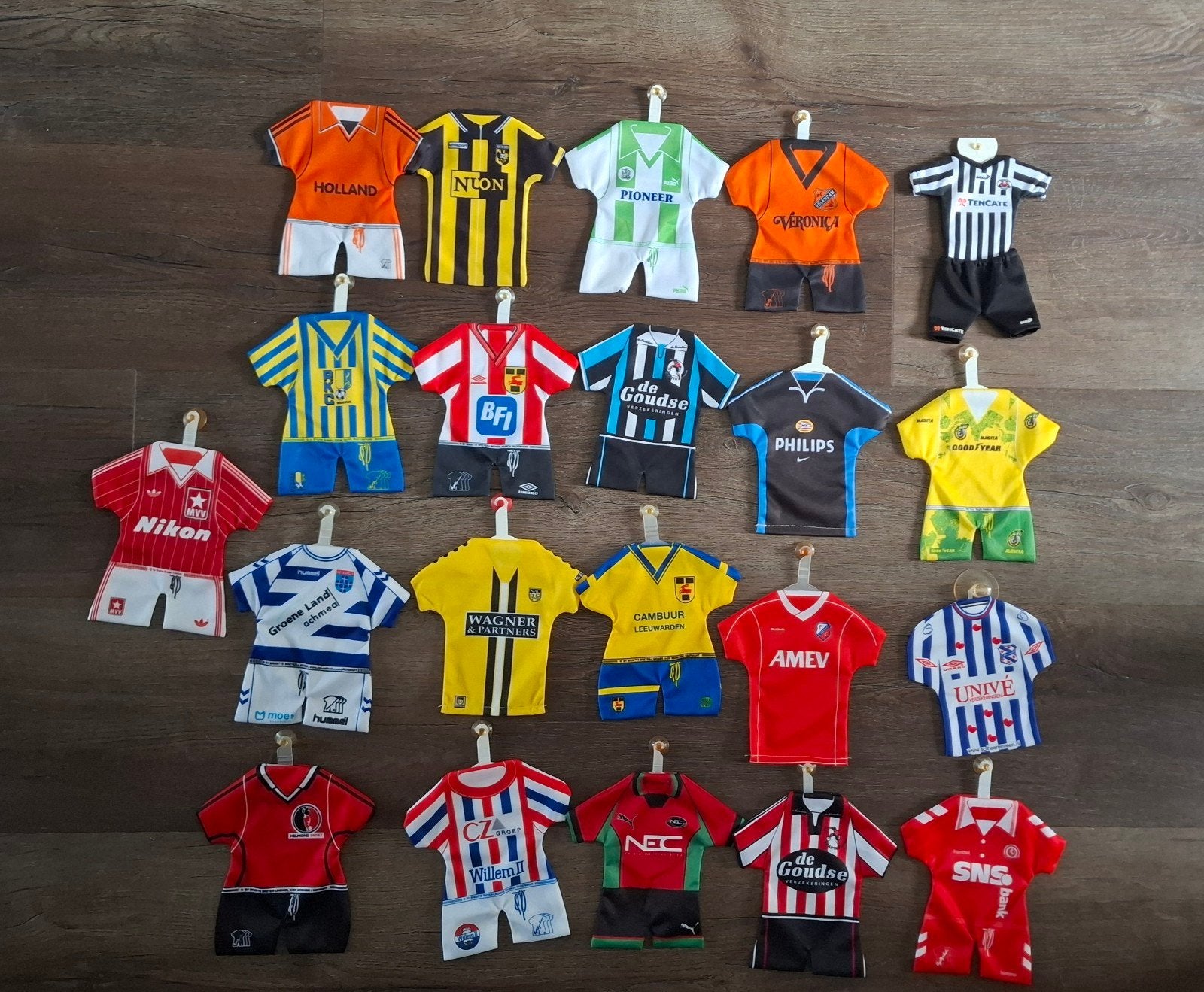 Collectie minidress voetbalshirts Nederlandse clubs, Verzamelen, Sportartikelen en Voetbal, Ophalen of Verzenden, Gebruikt, Overige binnenlandse clubs