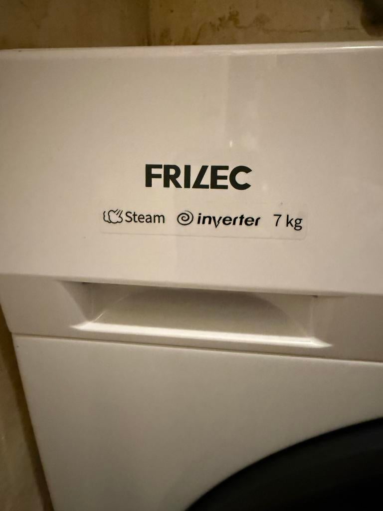 Frizec Wasmachine 7 kg met Steam & Inverter technologie, Ophalen, Gebruikt, 85 tot 90 cm, 1200 tot 1600 toeren