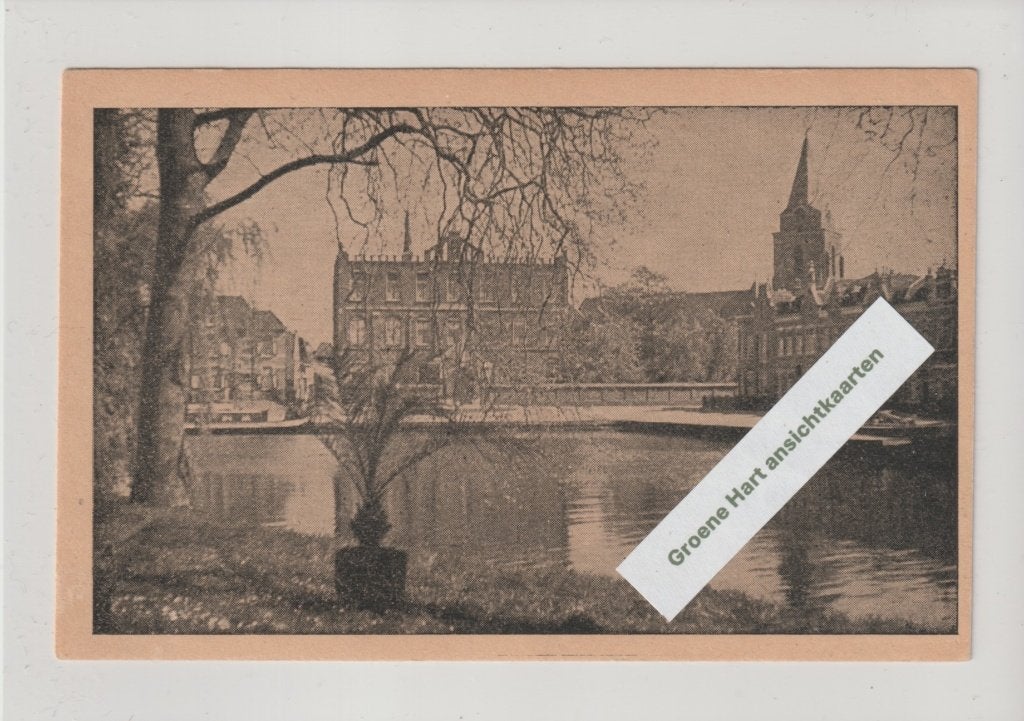 Woerden - Haven ca. 1945, Ophalen of Verzenden, 1940 tot 1960, Ongelopen, Utrecht