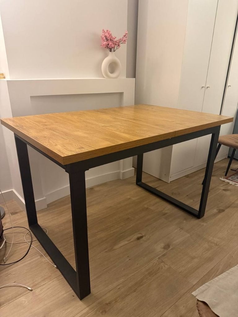 Eettafel B&D ANNA Dining Table, Extendable 120-160 x 80 cm, Huis en Inrichting, Tafels | Eettafels, Ophalen, 50 tot 100 cm, Zo goed als nieuw