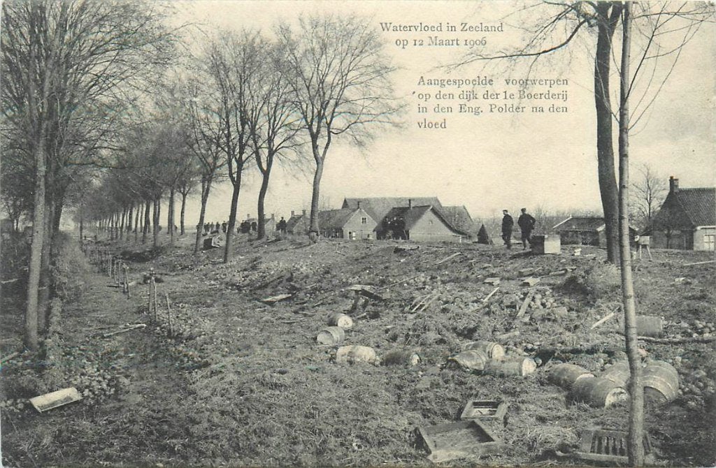 701-124-003 Rilland, Verzamelen, Ansichtkaarten | Nederland, Zeeland, Voor 1920, Verzenden