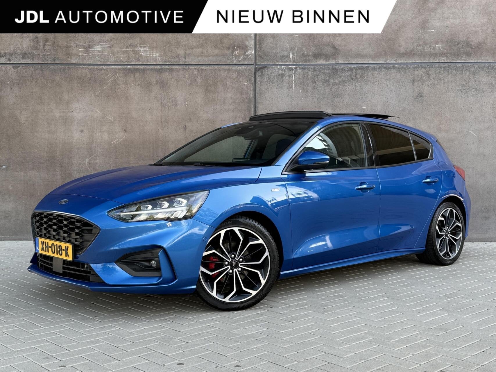 Ford Focus 1.0 EcoBoost ST Line Business | Panoramdak | Full, Auto's, Gebruikt, Met garantie (alle), Blauw, Origineel Nederlands