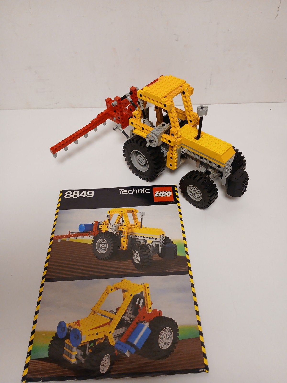 vintage lego 8844 technic tractor 97% compleet, Ophalen of Verzenden
